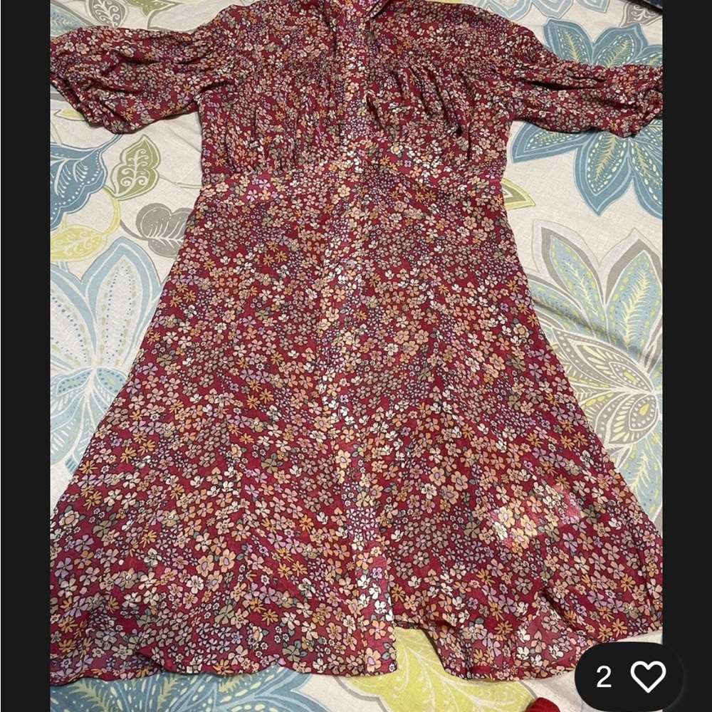 FP Movement by Free People Sleeve Mini Sundress xs Euc